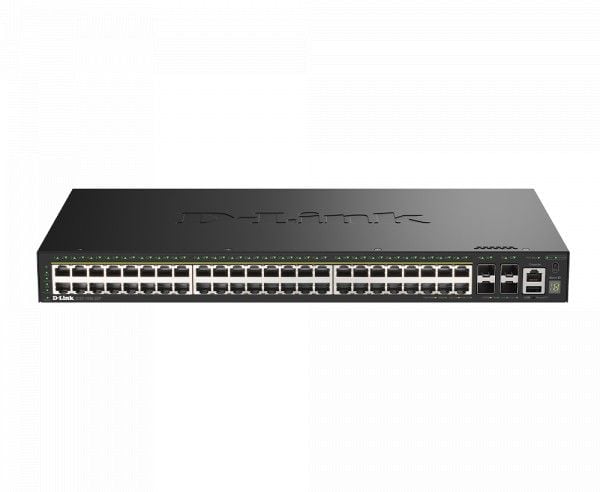 D-Link SmartPro DGS-1530-52P - Switch - smart - 48 x 10/100/1000 (PoE+) + 4 x 10 Gigabit SFP+ - stasjonær, rackmonterbar - PoE+ (370 W)