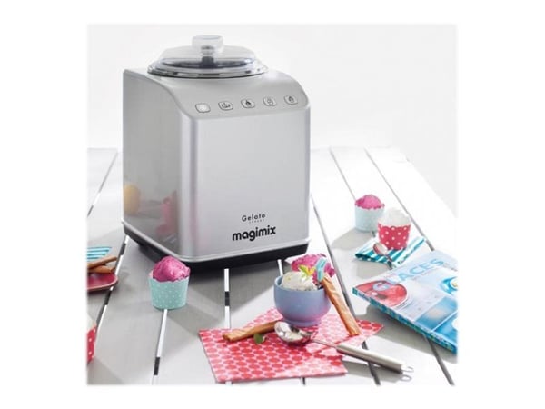 Magimix GELATO EXPERT - Iskremmaskin - 2 liter - 180 W - mattkrom