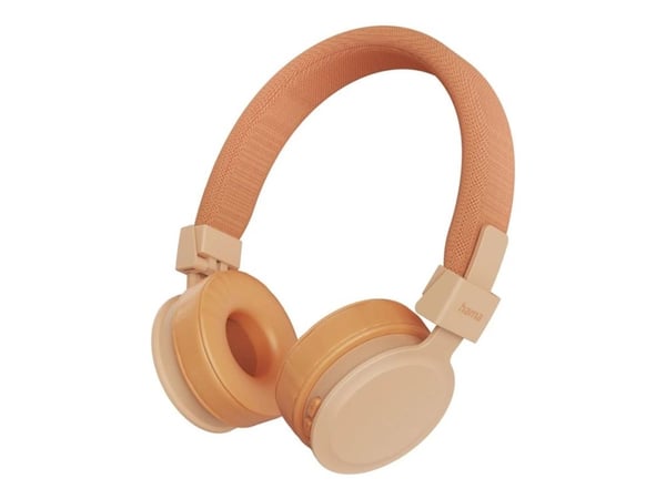Hama Freedom Lit III - Hodetelefoner med mikrofon - on-ear - Bluetooth - trådløs - oransje Hama Freedom Lit III - Hodetelefoner med mikrofon - on-ear - Bluetooth - trådløs - oransje