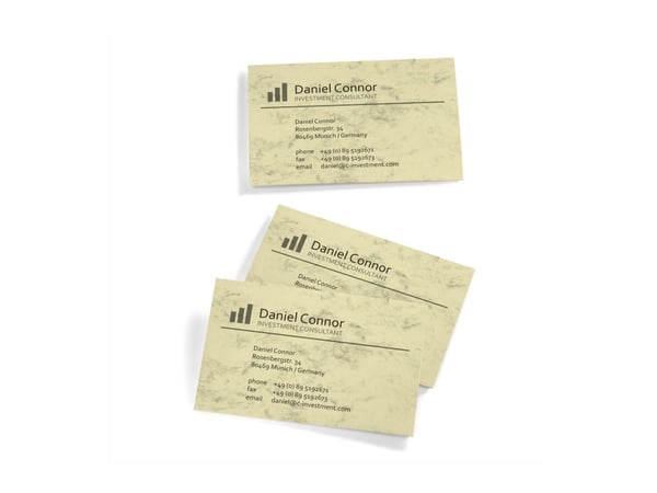 Sigel Business Card 3C DP744 - Marmorbeige - 85 x 55 mm - 225 g/m² - 100 kort (10 ark x 10 visittkort