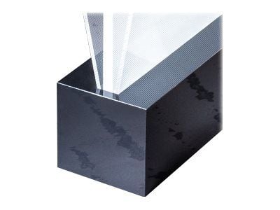 Sigel frozenacrylic - Skiltholder - stasjonær - for A6 - dobbeltsidet - svart/klar