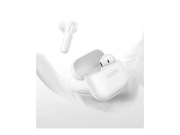 OPPO Enco Buds3 - True wireless-hodetelefoner med mikrofon - i øret - Bluetooth - snøhvitt