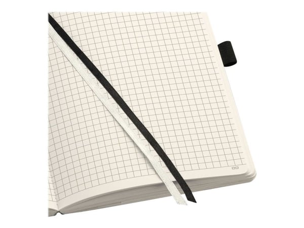 Sigel Conceptum Pure - Notisbok - 135 x 210 mm - 97 ark / 194 sider - gemsepapir - rutet - svart perm - bølgeplast