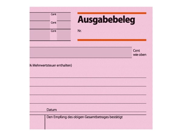 Sigel - Utgiftsbilag - 50 ark - A6 (105 x 148 mm) - landskap
