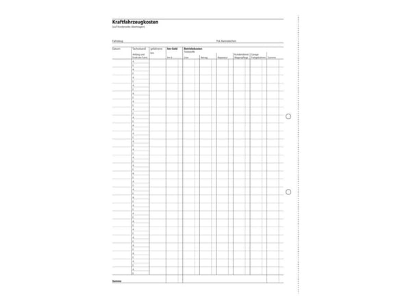 Sigel - Skjema for månedlige utgifter - 50 ark - A4 (210 x 297 mm) - blåpapirkopi Sigel - Skjema for månedlige utgifter - 50 ark - A4 (210 x 297 mm) - blåpapirkopi