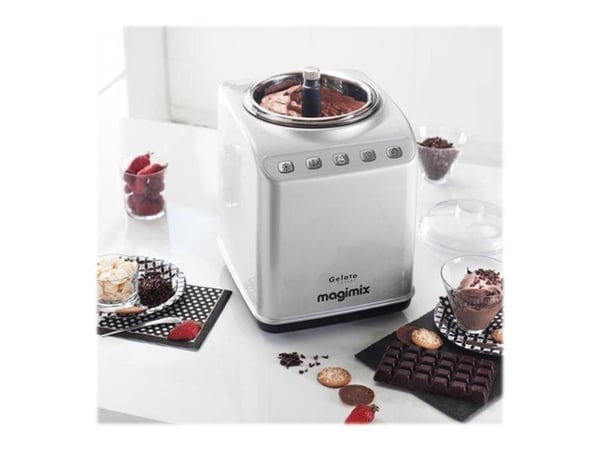 Magimix GELATO EXPERT - Iskremmaskin - 2 liter - 180 W - mattkrom
