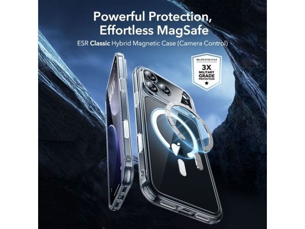 ESR-skal för Apple iPhone 17 Pro Max transparent MagSafe-kompatibelt 1A89200101