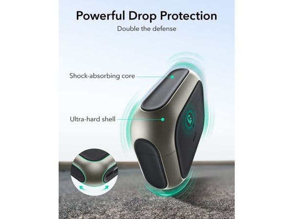 ESR Orbit Hybrid HaloLock-telefon/ladningsetui för Apple A Titan