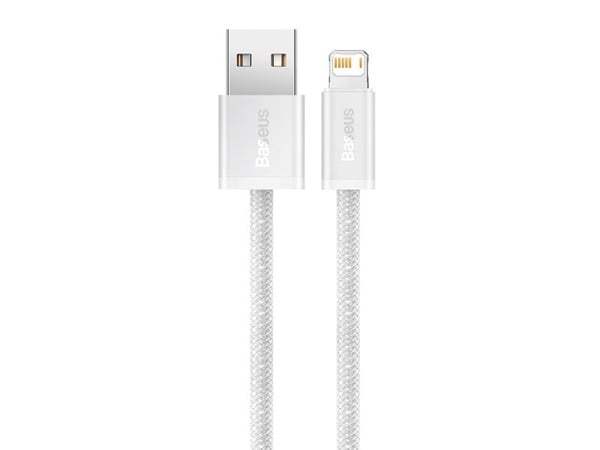 Baseus Dynamic, 1,2 m, Lightning, USB A, Hankoppling, Hankoppling, Vit