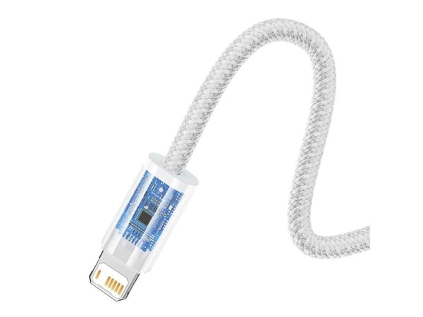 Baseus Dynamic, 1,2 m, Lightning, USB A, Hankoppling, Hankoppling, Vit