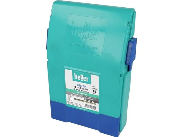 Heller 29352 5 Metallinen kierreporanteräsarja, jossa 19 kpl 19 kpl 19 kpl