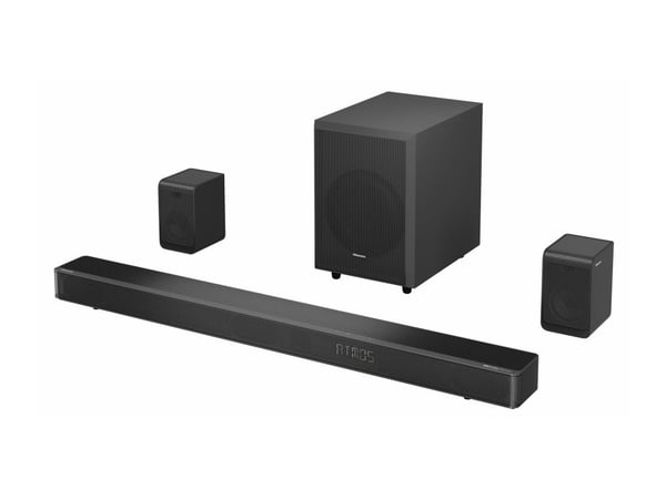 Hisense AX5125H, 5.1.2 kanaler, 500 W, DTS:X, Dolby Atmos, Dolby Digital, Film, Musik, Sport, TV, 80 W, 500 W