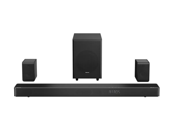 Hisense AX5125H, 5.1.2 kanaler, 500 W, DTS:X, Dolby Atmos, Dolby Digital, Film, Musik, Sport, TV, 80 W, 500 W