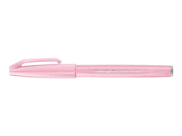 Pentel Sign Pen - Børstepenn - pale pink - vannbasert blekk - 2 mm
