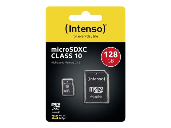 Minneskort INTENSO microSDXC 128 GB