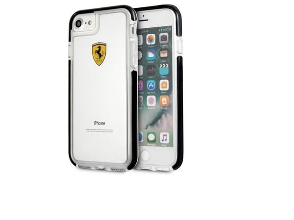 Ferrari On Track - Baksidesskydd för mobiltelefon - TPE - svart - för Apple iPhone 7, 8