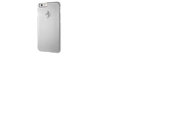 Apple iPhone 6 / 6S Ferrari deksel perforert aluminium (FEPEHCP6SI) sølvfarget