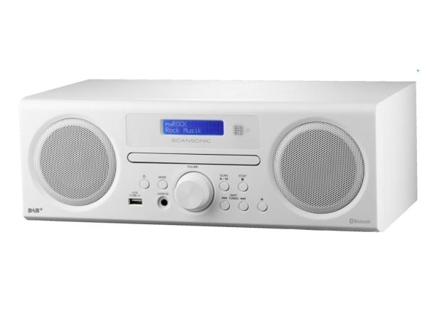 Scansonic DA310 - Digital radio - DAB+/FM - 10W - Hvid