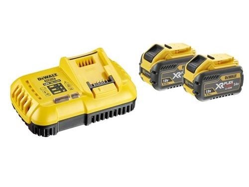 DeWALT DCB118X2-QW, batteriladdare + 2 x 9Ah-batterier