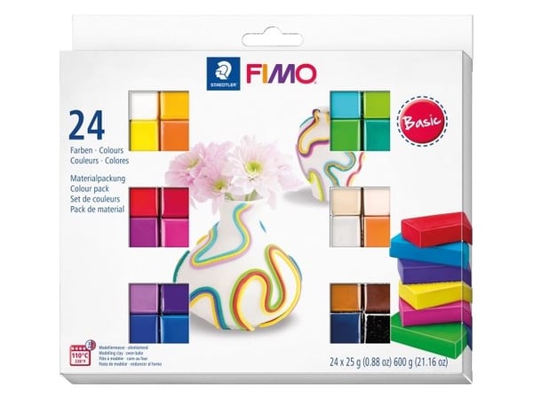 Modellervoks FIMO®-soft Staedtler® ass. farver - (24 stk.)