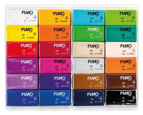 Modellervoks FIMO®-soft Staedtler® ass. farver - (24 stk.)