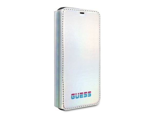 Guess fodral till iPhone 11 Pro GUFLBKN58BLD silver vändbart regnbågsdesign