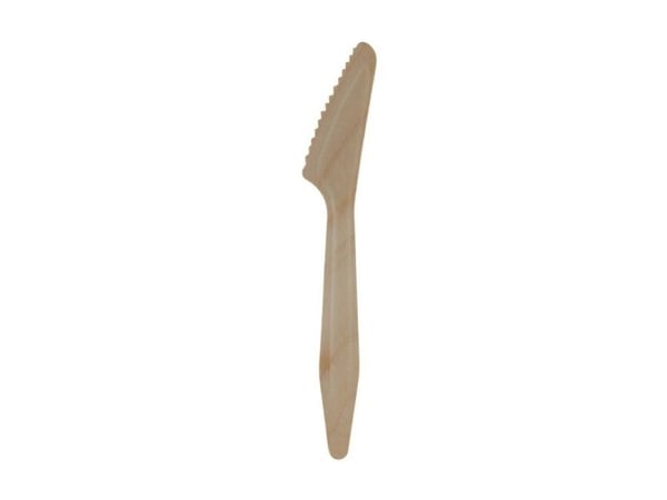 Träbestick kniv Exclussiv 18,5cm vaxad 100st/pack - (100 st.)