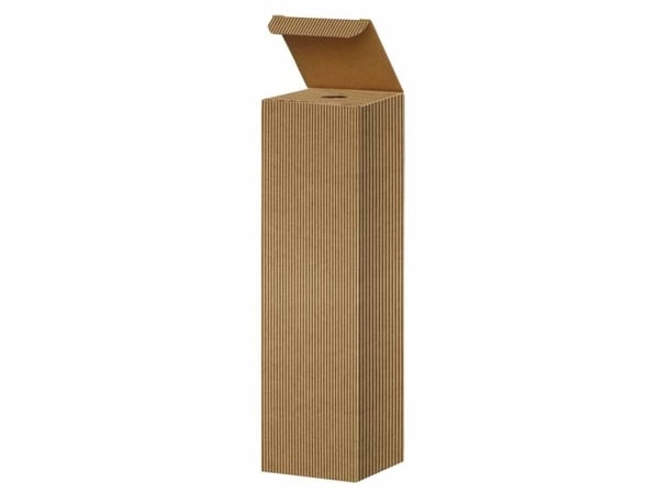 Vinförpackning brun öppen våg presentförpackning för 1fl.3/4L 20 st/pk - (20 st.)