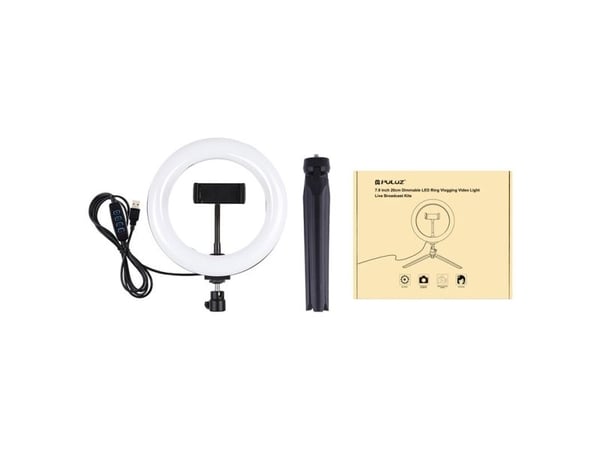 Puzzle Puluz 1,1 m jalustan pidike + 10 tuuman 26 cm RGBW LED rengas Vlogging Video Light Live PKT3044