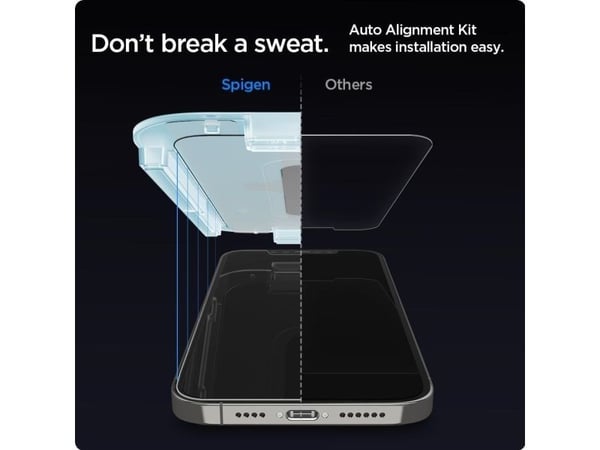 Spigen AGL01801, Apple, iPhone 12 / iPhone 12 Pro, Läpinäkyvä, 2 kpl
