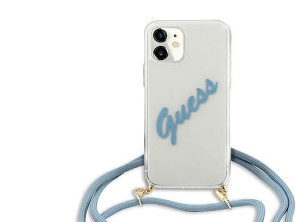 Dėklas Guess GUHCP12SCRTVSBL iPhone 12 mini 5,4" mėlynas/mėlynas hardt deksel Script Vintage