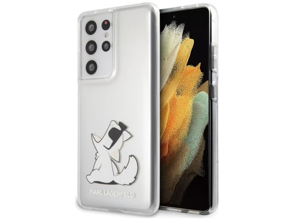 Karl Lagerfeld Karl Lagerfeld KLHCS21LCFNRC S21 Ultra G998 Hard Case Clear Choupette Fun