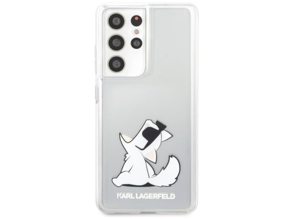Karl Lagerfeld Karl Lagerfeld KLHCS21LCFNRC S21 Ultra G998 Hard Case Clear Choupette Fun