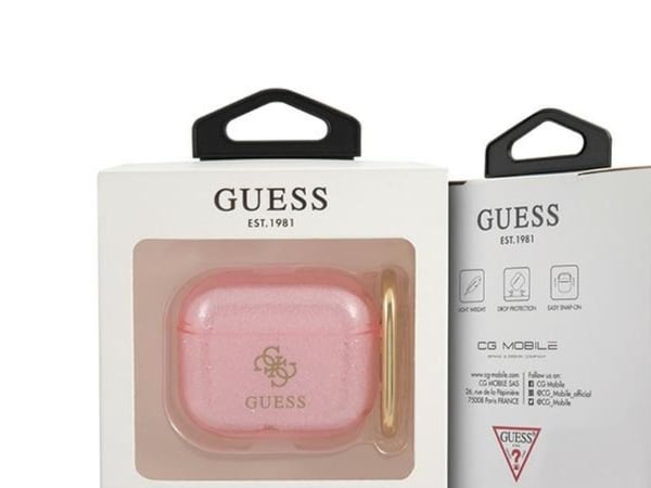 Arvaa 4G Glitter - Case Airpods 3 (różowy)