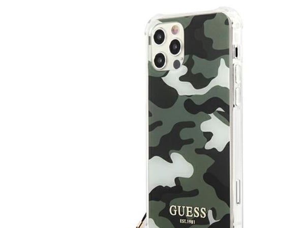 Karl Lagerfeld GUESS GUHCP12LKSER IPHONE 12 PRO MAX 6.7 "Vihreä/KHAKI kova kotelo naamiointi kokoelma