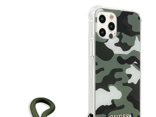 Karl Lagerfeld GUESS GUHCP12LKSER IPHONE 12 PRO MAX 6.7 "Vihreä/KHAKI kova kotelo naamiointi kokoelma