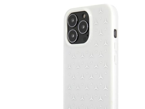 Mercedes MEHCP13XESPWH iPhone 13 Pro Max 6,7" hardt deksel sølv med Stars-mønster