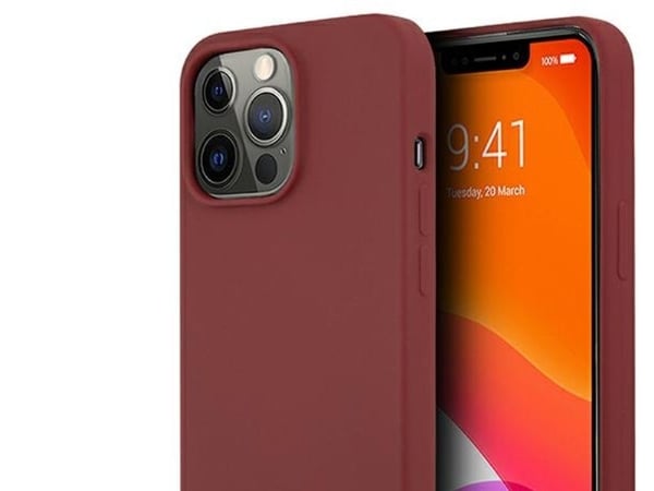 Kotelo Mercedes MEHCP13LSILRE iPhone 13 Pro / 13 6,1" punainen/punainen kova silikonirivi
