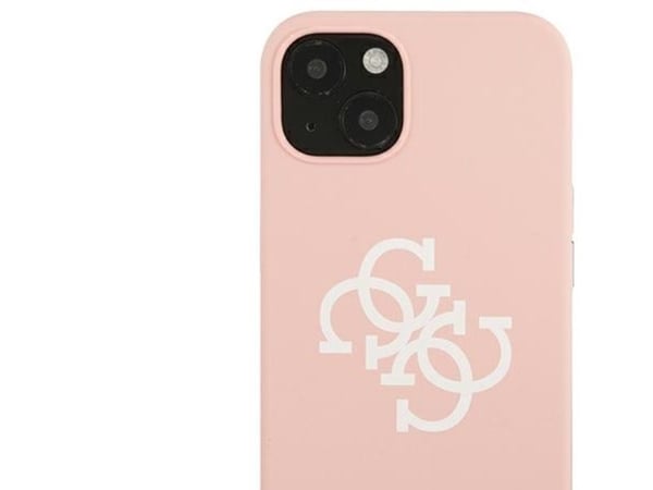 Guess GUHCP13SLS4GWPI Apple iPhone 13 mini 5,4" rosa hårt skal silikon 4G-logga