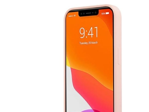 Guess GUHCP13SLS4GWPI Apple iPhone 13 mini 5,4" rosa hårt skal silikon 4G-logga