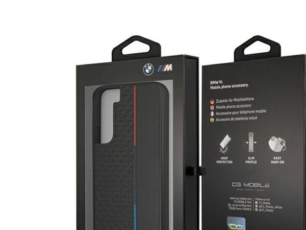 BMW BMHCS22MTRTBK S22+ S906 hårt skal i svart, M Collection Triangles