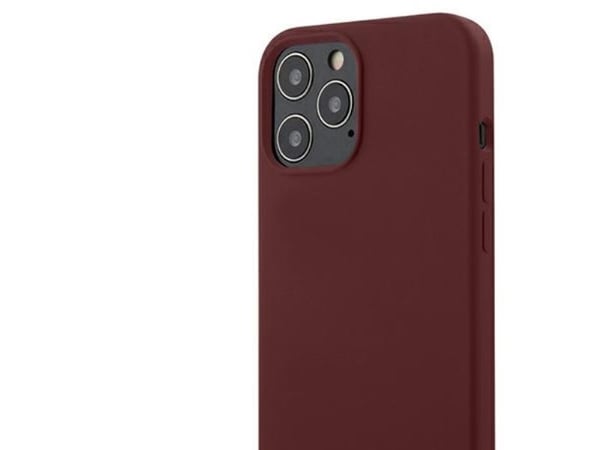 Kotelo Mercedes MEHCP12LSILRE iPhone 12 Pro Max 6,7" punainen/punainen kova silikonirivi