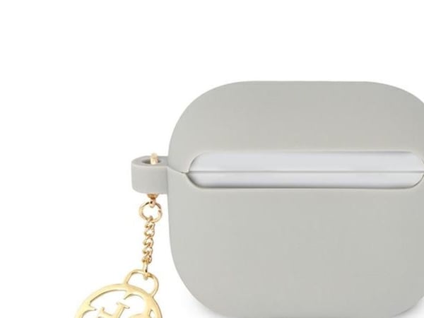 Guess GUA3LSC4EG AirPods 3 suojakotelo harmaa/harmaa silikoni viehätysvoima 4G-mallisto