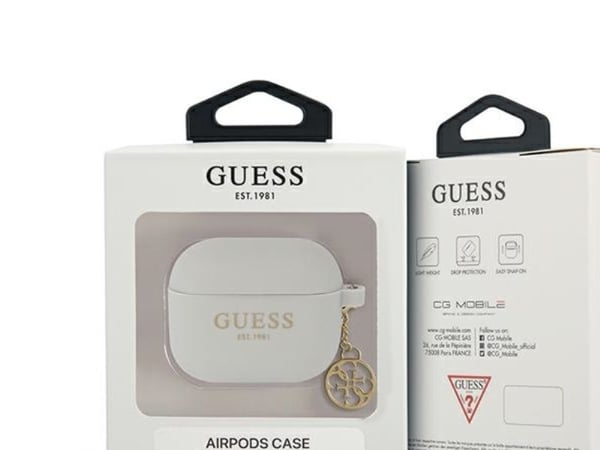 Guess GUA3LSC4EG AirPods 3 suojakotelo harmaa/harmaa silikoni viehätysvoima 4G-mallisto