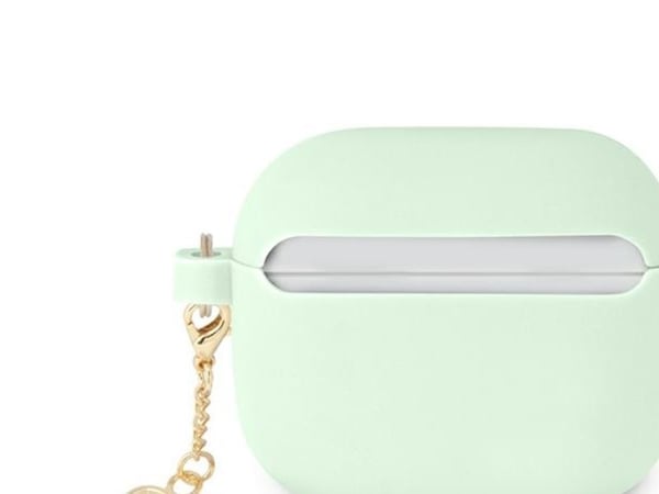 Guess GUA3LSCHSN AirPods 3-skal i silikon – hjärtat (grön)