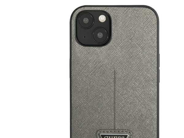 Deklas GUESS GUHCP13SPSATLG till iPhone 13 mini 5,4" hårdskal saffianotriangle logo