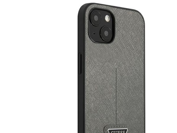 Deklas GUESS GUHCP13SPSATLG till iPhone 13 mini 5,4" hårdskal saffianotriangle logo