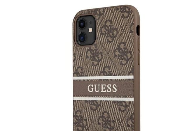 Guess GUHCN614GDBR iPhone 11 / Xr hardt deksel 6,1" brun 4G Stripe