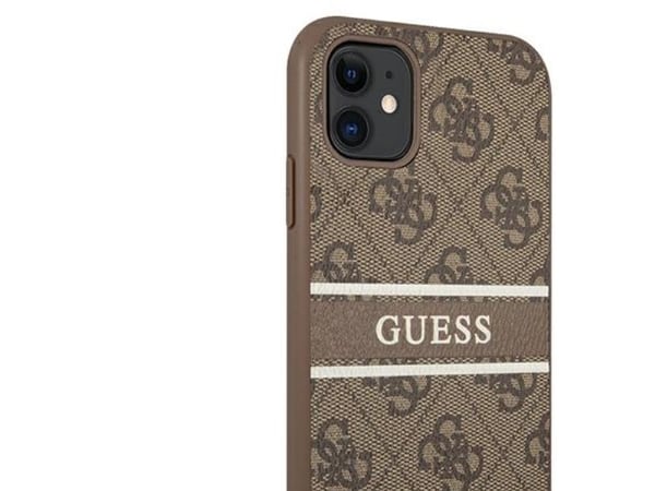 Guess GUHCN614GDBR iPhone 11 / Xr hardt deksel 6,1" brun 4G Stripe