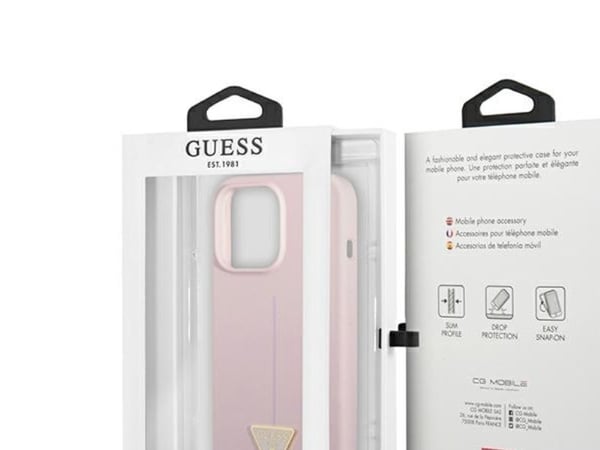 Deksel Guess GUHCP13LSLTGU iPhone 13 Pro / 13 6,1 tommer lilla / lilla hard silikontriangel